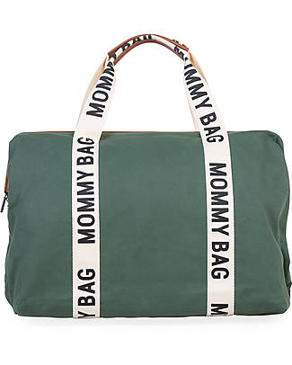 Childhome Mommy Bag - Verde - Nuovo Look Sportivo! - 55x30x40 cm - Include Materassino per il Cambio! Borse Cambio