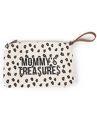 Childhome Mommy Treasures Pochette Donna - 34 x 3 x 21 cm - Leopardato Trousse e Pochette