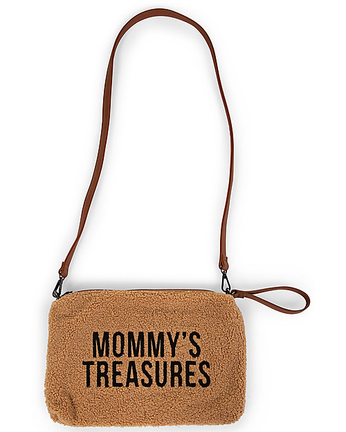 Childhome Mommy Treasures Pochette Donna - 34x21 cm - Teddy Beige Trousse e Pochette