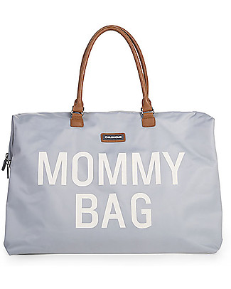 Childhome OUTLET Mommy Bag Borsa Fasciatoio - 55 x 30 x 30 cm - Grigio chiaro - Include materassino per il cambio! - Pezzo di Showroom Borse Cambio e Accessori