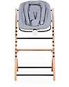 Childhome OUTLET - Seduta Newborn Nera + Cuscino Grigio - per Seggiolone Evosit e Lambda - Pezzo di Showroom Accessori per Seggioloni