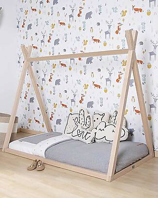 Childhome OUTLET - Struttura Letto Tipi - Legno di Faggio Massello - 140x70 cm - Pezzo di Showroom Letti Montessoriani