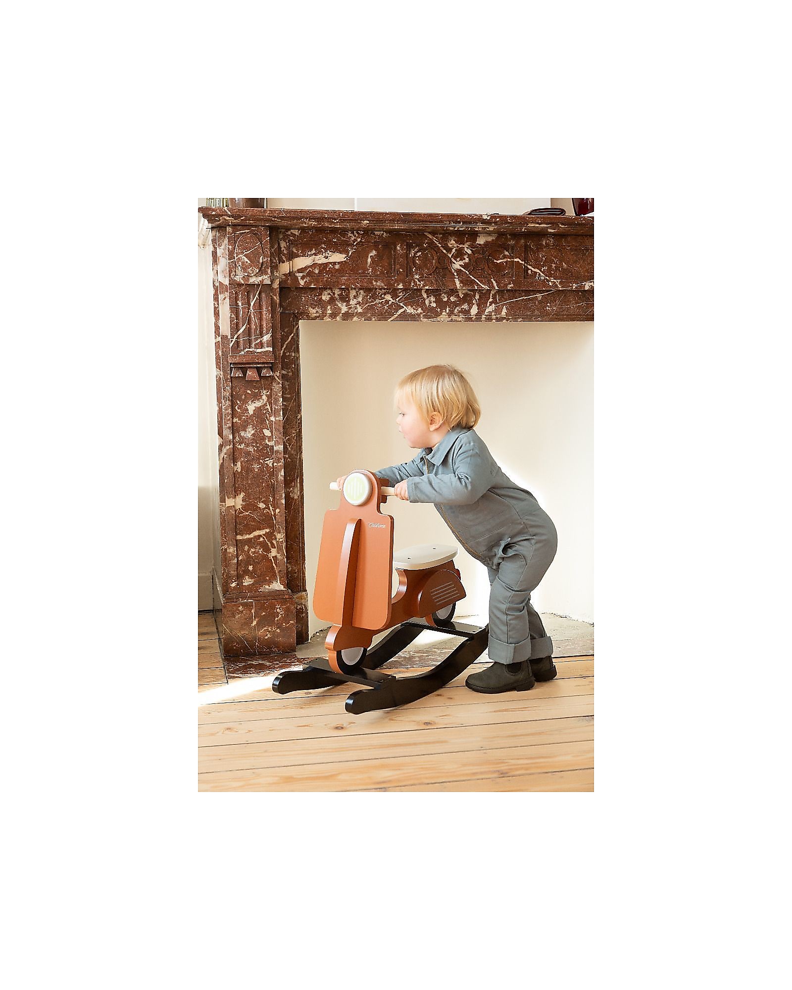 Childhome OUTLET - Vespa Scooter a Dondolo Ruggine - Dai 12 Mesi - Pezzo di  Showroom unisex (bambini)