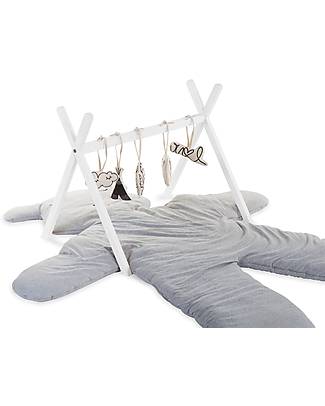 Childhome Palestrina Attività Tipi - Legno di Faggio - Bianco Palestrine