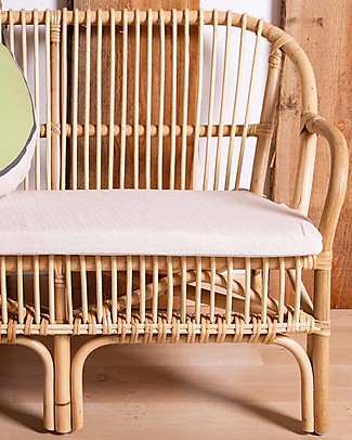 Childhome Panca in Rattan Montana Kid + Cuscino Panche