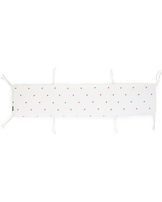 Childhome Paracolpi Imbottito Cuori - 35x170 cm - Cotone Paracolpi