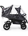 Childhome Passeggino a 4 Posti Two By Two - Modello Base Leggero Passeggini Gemellari