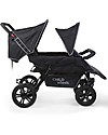 Childhome Passeggino a 4 Posti Two By Two - Modello Base Leggero Passeggini Gemellari