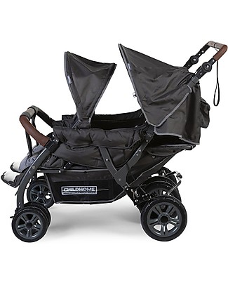 Childhome Passeggino da 4 posti con Autofreno - da 6 a 36 mesi Passeggini Doppi