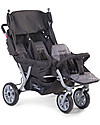 Childhome Passeggino Trigemellare, Antracite - per 3 Bambini da 6 mesi a 15 kg! Passeggini Classici