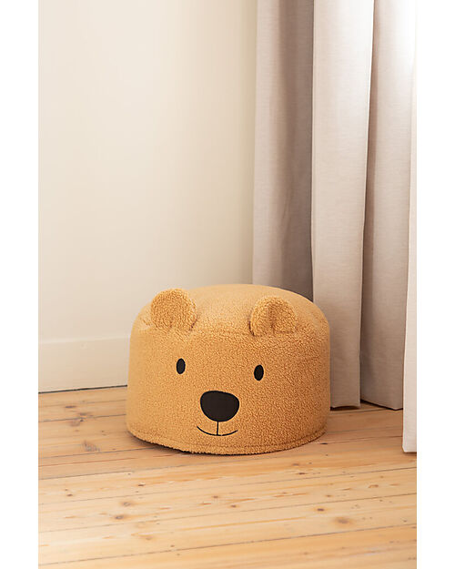 Pouf enfant Teddy Bear Beige - 40 cm - Made in Bébé