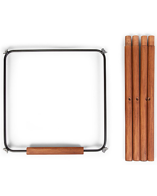 Childhome Prolunga Extra per Seggiolone Evolutivo Evolu 2 e ONE.80° - Noce e Nero Accessori per Seggioloni