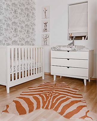 Childhome Quadro ad Olio Zebra con Dettagli Dorati - 30x40 cm Decorazioni