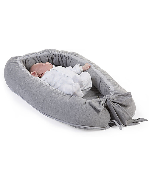 Childhome Riduttore Baby Nest - Grigio - Rivestito in cotone Riduttori Lettino