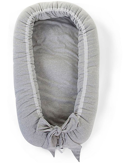 Childhome Riduttore Baby Nest - Grigio - Rivestito in cotone Riduttori Lettino