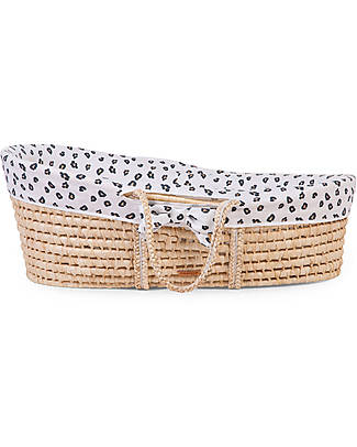 Childhome Rivestimento per Cesta Portabèbè Moses - 100% Cotone - Leopardo Culle e Ceste