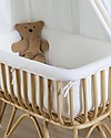 Childhome Rivestimento Rettangolare per Culla in Rattan - Bianco - 90,0 x 52,0 x 35,0 cm Culle e Ceste