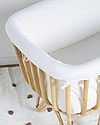 Childhome Rivestimento Rettangolare per Culla in Rattan - Bianco - 90,0 x 52,0 x 35,0 cm Culle e Ceste