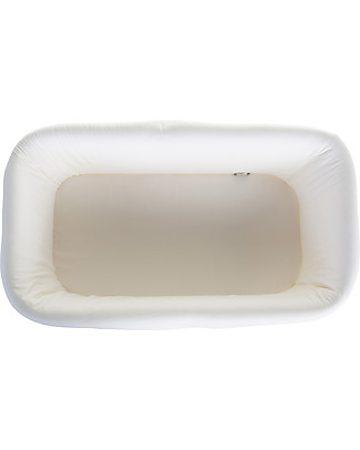 Childhome Rivestimento Rettangolare per Culla in Rattan - Bianco Culle e Ceste