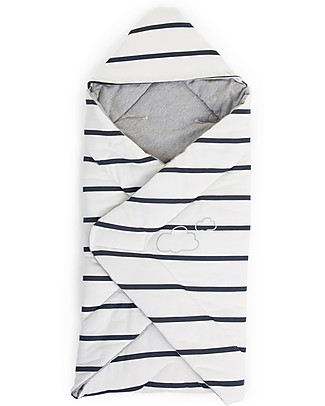 Childhome Sacco Nanna Universale Marin - 75x75 cm - Ideale per Sdraietta Copertine Swaddles