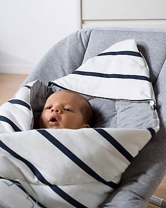 Childhome Sacco Nanna Universale Marin - 75x75 cm - Ideale per Sdraietta Copertine Swaddles