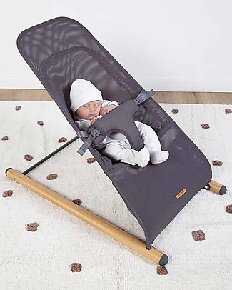 Childhome Sdraietta Evolux - Tessile in Rete - Antracite Naturale Sdraiette_FAKE