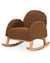 Childhome Sedia a Dondolo Marrone in Tessuto Teddy - per Bambini Sedie a Dondolo