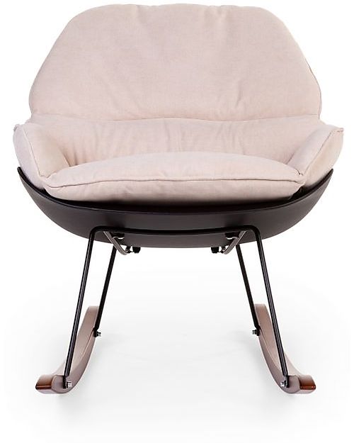 Childhome Sedia a Dondolo per Allattamento - Bianco e Nero Sedie a Dondolo