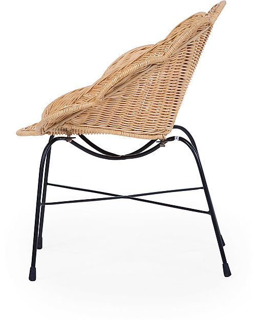 Childhome Sedia a Forma di Fiore - Rattan - Design Vintage Sedie