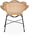 Childhome Sedia a Forma di Fiore - Rattan - Design Vintage Sedie