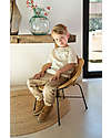 Childhome Sedia a Forma di Fiore - Rattan - Design Vintage Sedie
