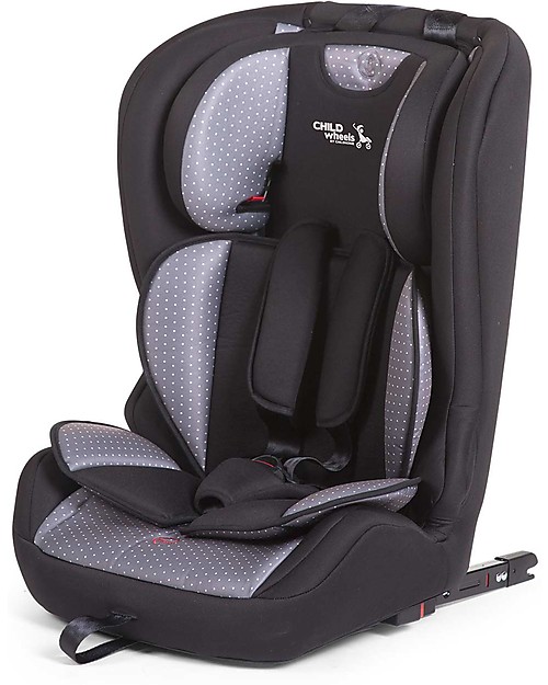Childhome Seggiolino Auto Isofix Gruppo 1/2/3 - Antracite - Dai 9 Mesi ai 12 Anni! Seggiolini Auto Gruppo 1/2/3