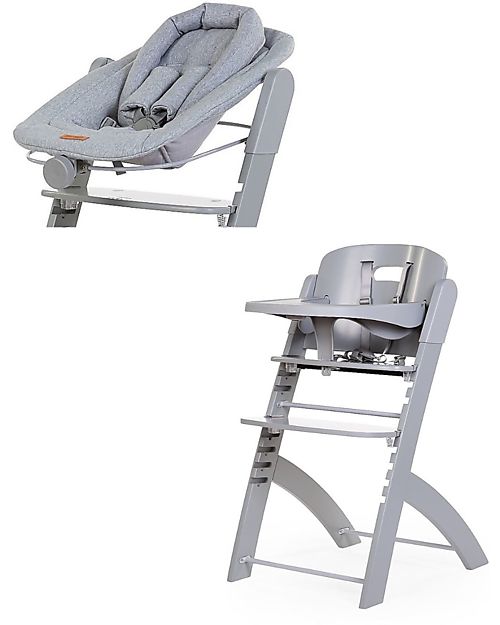 Childhome Seggiolone Evolutivo Evosit + Seduta Newborn - Stone Grey Seggioloni Pappa
