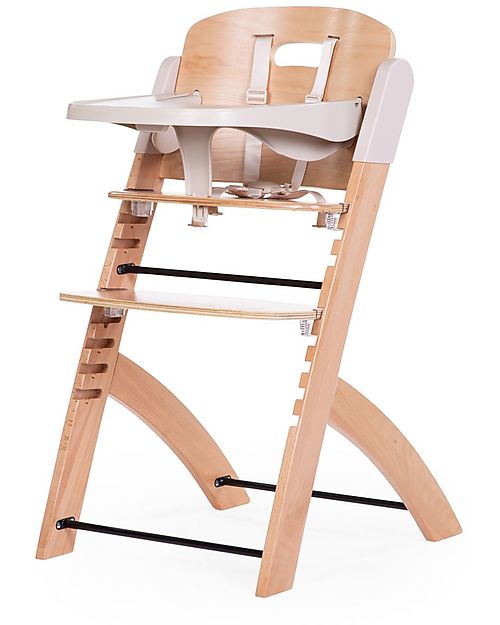 Childhome Seggiolone Evolutivo Evosit + Vassoio per Pappa Natural - 53x45x86 cm - da 6 Mesi Seggioloni Pappa