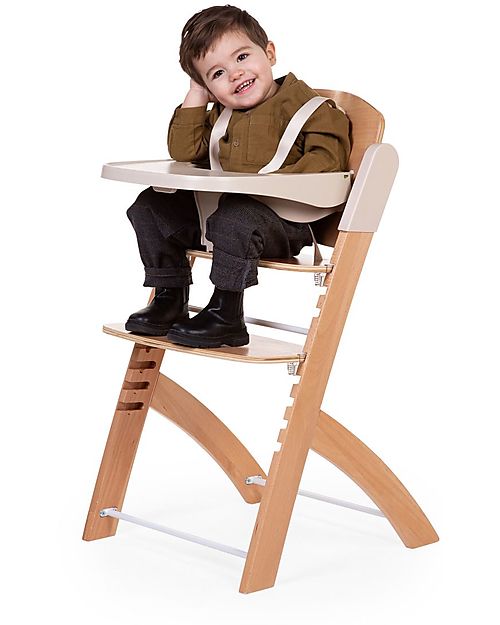 Childhome Seggiolone Evolutivo Evosit + Vassoio per Pappa Natural - 53x45x86 cm - da 6 Mesi Seggioloni Pappa
