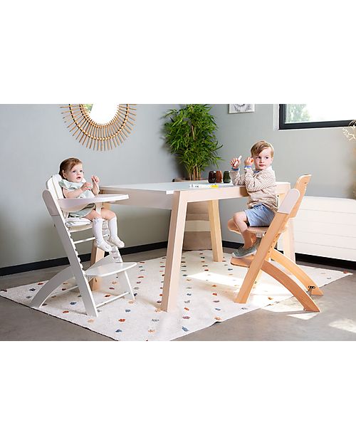 Childhome Seggiolone Evolutivo Evosit + Vassoio per Pappa Natural - 53x45x86 cm - da 6 Mesi Seggioloni Pappa