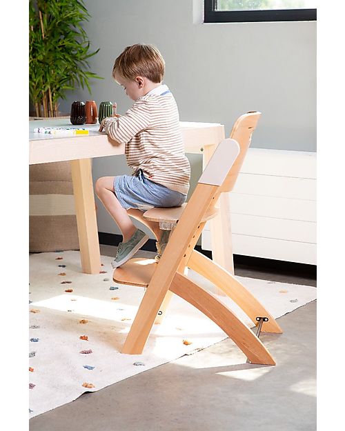 Childhome Seggiolone Evolutivo Evosit + Vassoio per Pappa Natural - 53x45x86 cm - da 6 Mesi Seggioloni Pappa