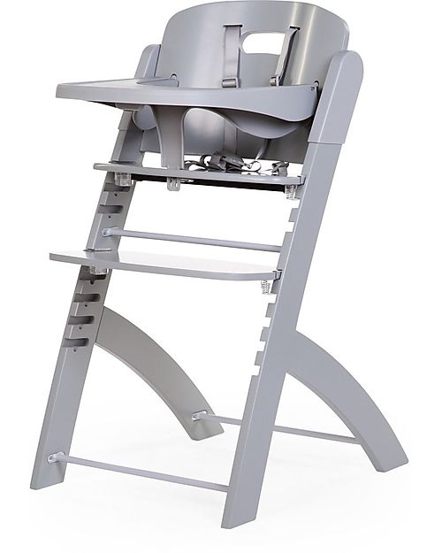 Childhome Seggiolone Evolutivo Evosit + Vassoio per Pappa - Stone Grey - 53x45x86 cm - da 6 Mesi Seggioloni Pappa