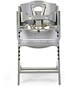 Childhome Seggiolone Evolutivo in Legno Lambda 3, Grigio Pietra - Diventa sedia normale, fino  a 85Kg! Seggioloni Pappa