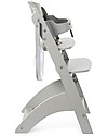Childhome Seggiolone Evolutivo in Legno Lambda 3, Grigio Pietra - Diventa sedia normale, fino  a 85Kg! Seggioloni Pappa