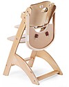 Childhome Seggiolone Evolutivo in Legno Lambda 3, Naturale - Diventa sedia normale, fino  a 85Kg! Seggioloni Pappa