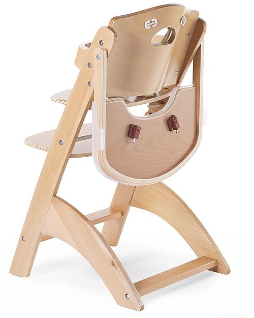 Supfine Seggiolone Regolabile In Legno Di Faggio | Sedia Per Bambini Da 2 A 12 Anni | Per Mangiare E Studiare | Portata 60 Kg | Nero