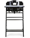 Childhome Seggiolone Evolutivo in Legno Lambda 3, Nero - Diventa sedia normale, fino  a 85Kg! Seggioloni Pappa