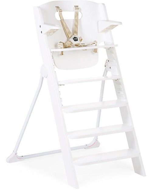 Childhome Seggiolone Evolutivo Kitgrow 4in1, Bianco - 77x50x100 cm - Perfetto per l'isola da cucina! Seggioloni Pappa