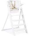 Childhome Seggiolone Evolutivo Kitgrow 4in1, Bianco - 77x50x100 cm - Perfetto per l'isola da cucina! Seggioloni Pappa