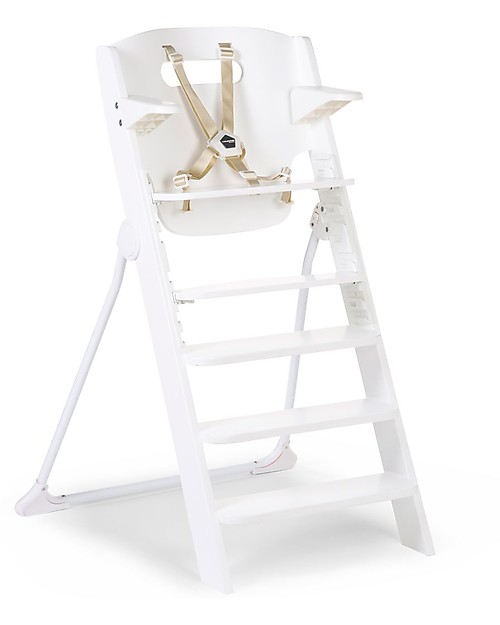 Childhome Seggiolone Evolutivo Kitgrow 4in1, Bianco - 77x50x100 cm - Perfetto per l'isola da cucina! Seggioloni Pappa