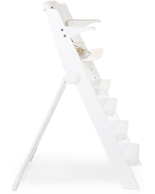 Childhome Seggiolone Evolutivo Kitgrow 4in1, Bianco - 77x50x100 cm - Perfetto per l'isola da cucina! Seggioloni Pappa