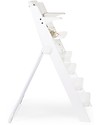 Childhome Seggiolone Evolutivo Kitgrow 4in1, Bianco - 77x50x100 cm - Perfetto per l'isola da cucina! Seggioloni Pappa