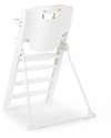 Childhome Seggiolone Evolutivo Kitgrow 4in1, Bianco - 77x50x100 cm - Perfetto per l'isola da cucina! Seggioloni Pappa