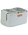 Childhome Set 3 Cestini Portaoggetti da Appendere - Grigio Chiaro - Ideale per la nursery Portaoggetti da Muro